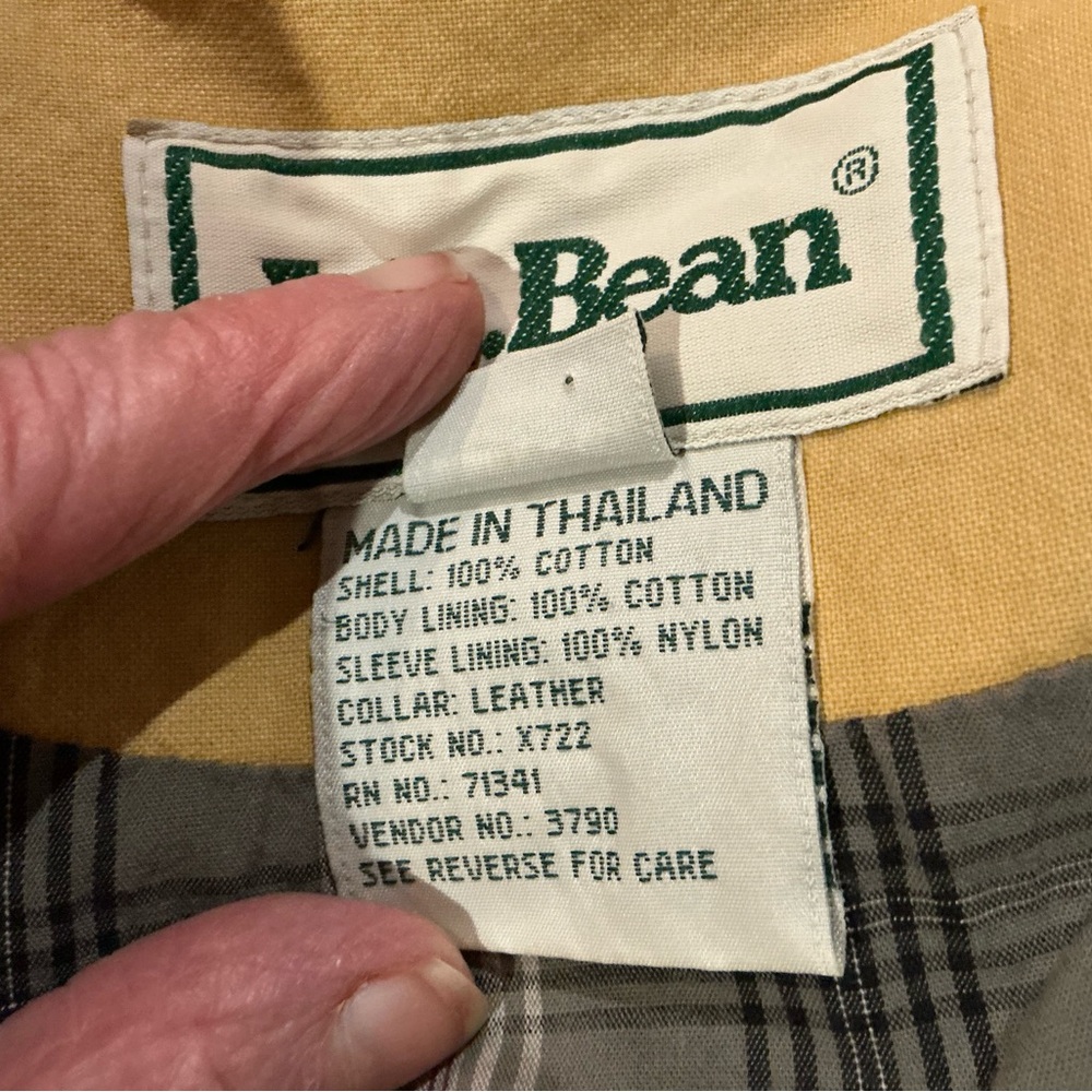 Vintage L.L. Bean/Nubuck Collar Barn Jacket Size L - Picture 10 of 10